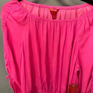 Jennifer Lopez hot pink top. NWT, size L